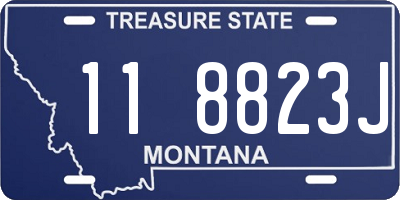 MT license plate 118823J