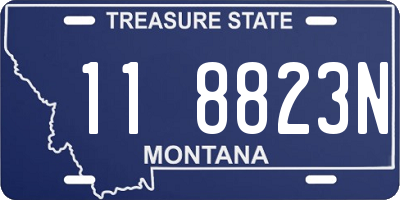 MT license plate 118823N