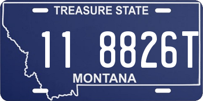 MT license plate 118826T