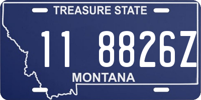 MT license plate 118826Z