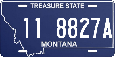 MT license plate 118827A