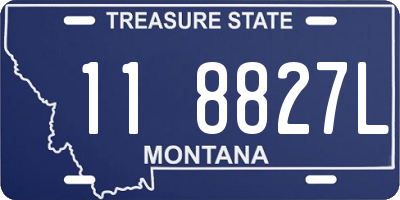 MT license plate 118827L