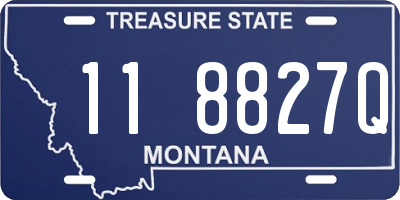 MT license plate 118827Q