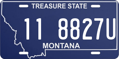 MT license plate 118827U