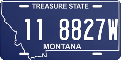 MT license plate 118827W