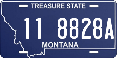 MT license plate 118828A