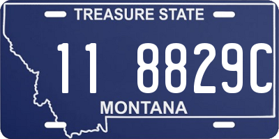 MT license plate 118829C
