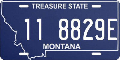 MT license plate 118829E