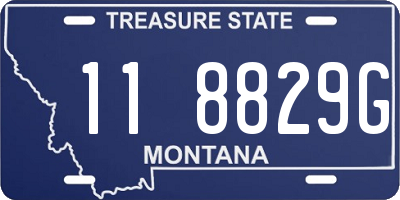 MT license plate 118829G