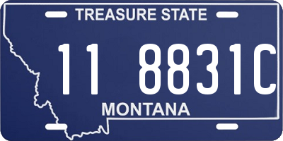 MT license plate 118831C