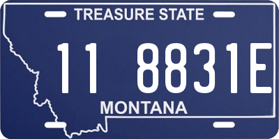 MT license plate 118831E