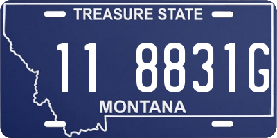 MT license plate 118831G