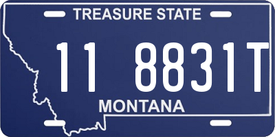 MT license plate 118831T