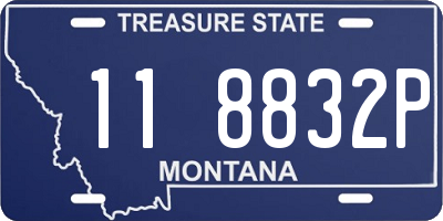 MT license plate 118832P