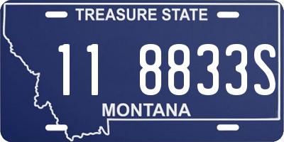 MT license plate 118833S