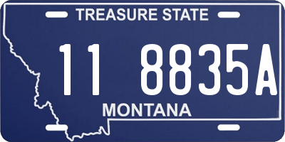 MT license plate 118835A