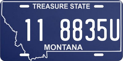 MT license plate 118835U