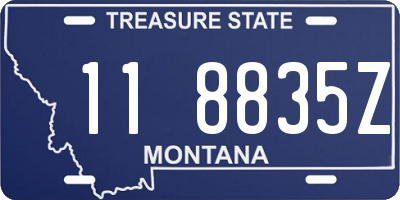 MT license plate 118835Z