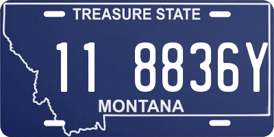 MT license plate 118836Y