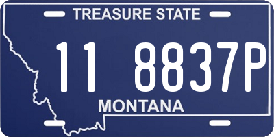 MT license plate 118837P