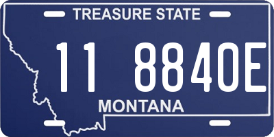 MT license plate 118840E