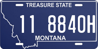 MT license plate 118840H