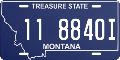 MT license plate 118840I