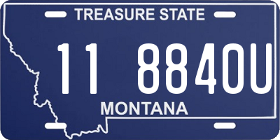 MT license plate 118840U