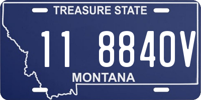 MT license plate 118840V