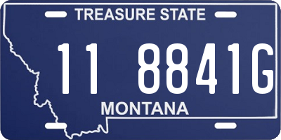 MT license plate 118841G