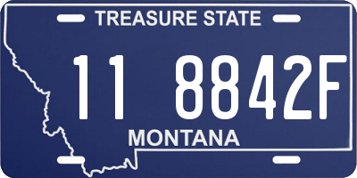 MT license plate 118842F