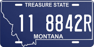 MT license plate 118842R