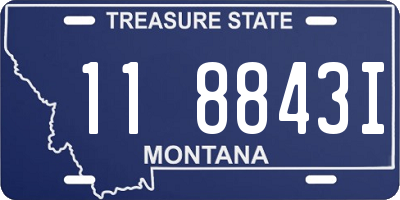 MT license plate 118843I