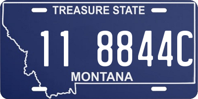 MT license plate 118844C