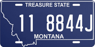 MT license plate 118844J