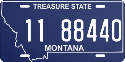 MT license plate 118844O