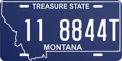 MT license plate 118844T