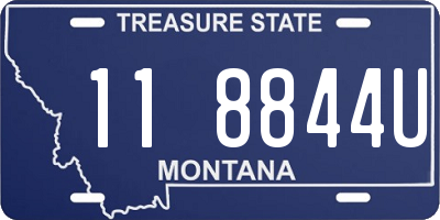 MT license plate 118844U