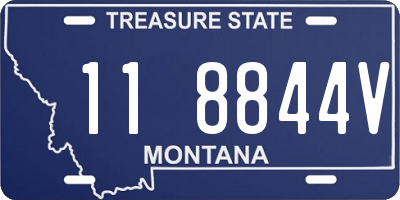 MT license plate 118844V