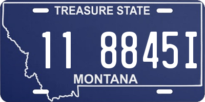 MT license plate 118845I