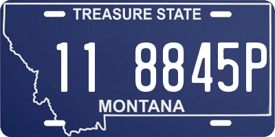 MT license plate 118845P