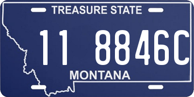 MT license plate 118846C