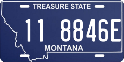 MT license plate 118846E