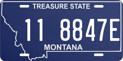 MT license plate 118847E