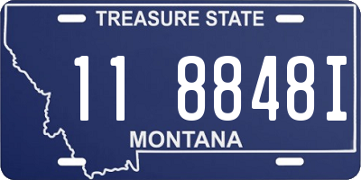 MT license plate 118848I