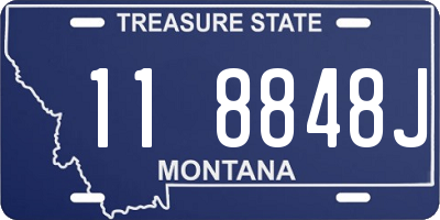 MT license plate 118848J