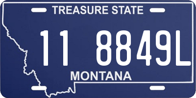 MT license plate 118849L