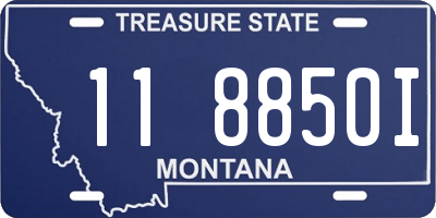 MT license plate 118850I