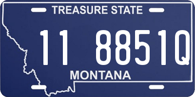 MT license plate 118851Q