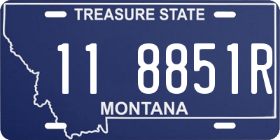 MT license plate 118851R